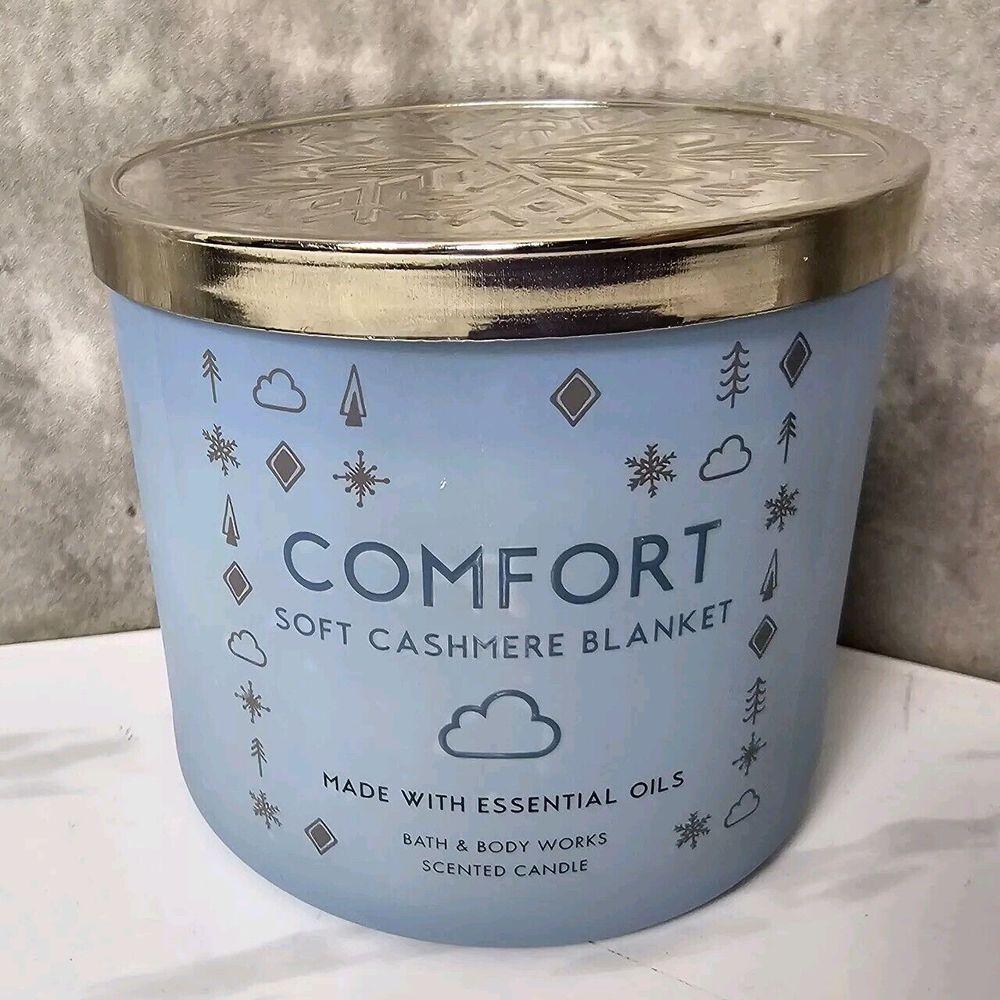 Bath & Body Works‎ 14.5oz. COMFORT SOFT CASHMERE BLANKET 3 Wick Candle